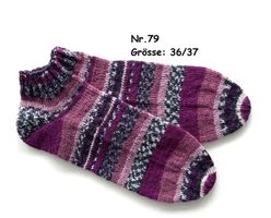 Sneaker - Socken handgestrickt  Gr.36/37  Nr.79