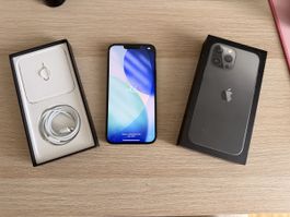 Apple iPhone 13 Pro Max 256 GB Graphit + Quadlock Handyhülle
