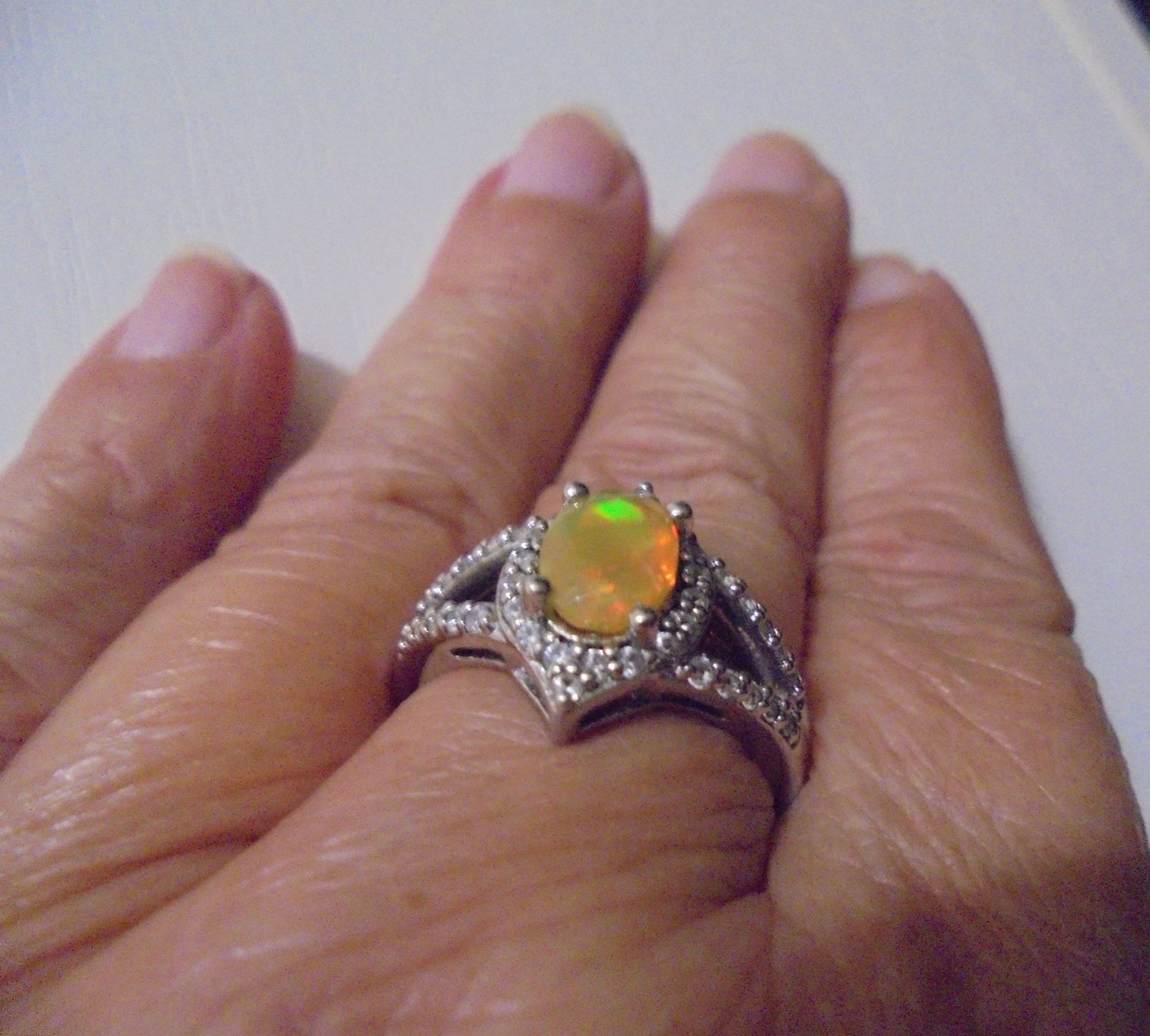 Anelli: Echtschmuck: Silberring 925er mit Welo-Opal / 56 – Nuovo (secondo la descrizione) da Zuchwil venduto da maumauchi 3