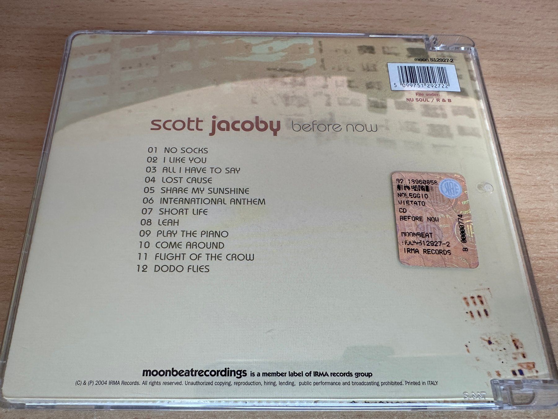 CDs: Scott Jacoby – Before Now – Gebraucht aus Rikon im Tösstal von Alpenmutz 1