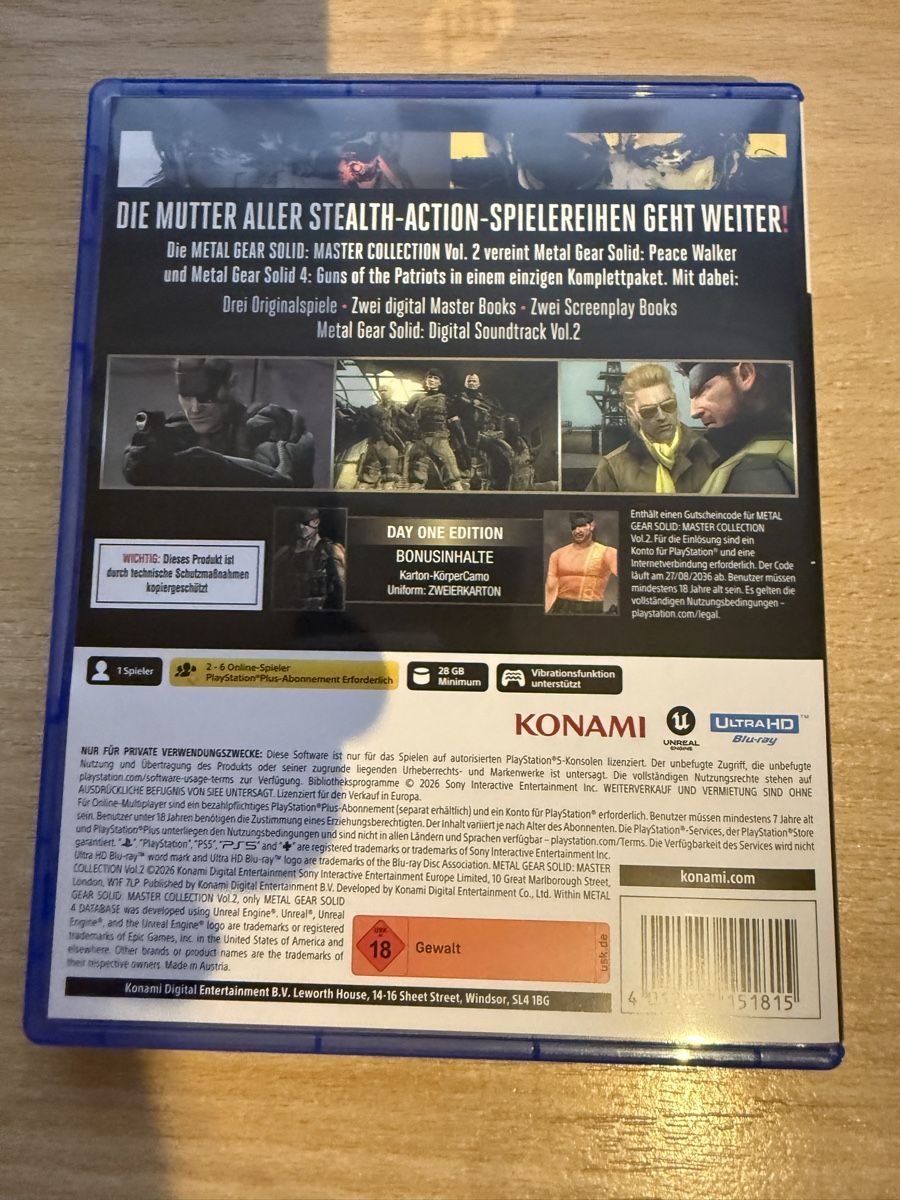 Jeux: Metal gear solid vol.2 / PS5 – D'occasion à Dietikon par Molella 1