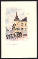 Künstler-AK Thoune, Une Rue