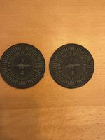 2 Black Powder Red Earth Patches rund guter Zustand