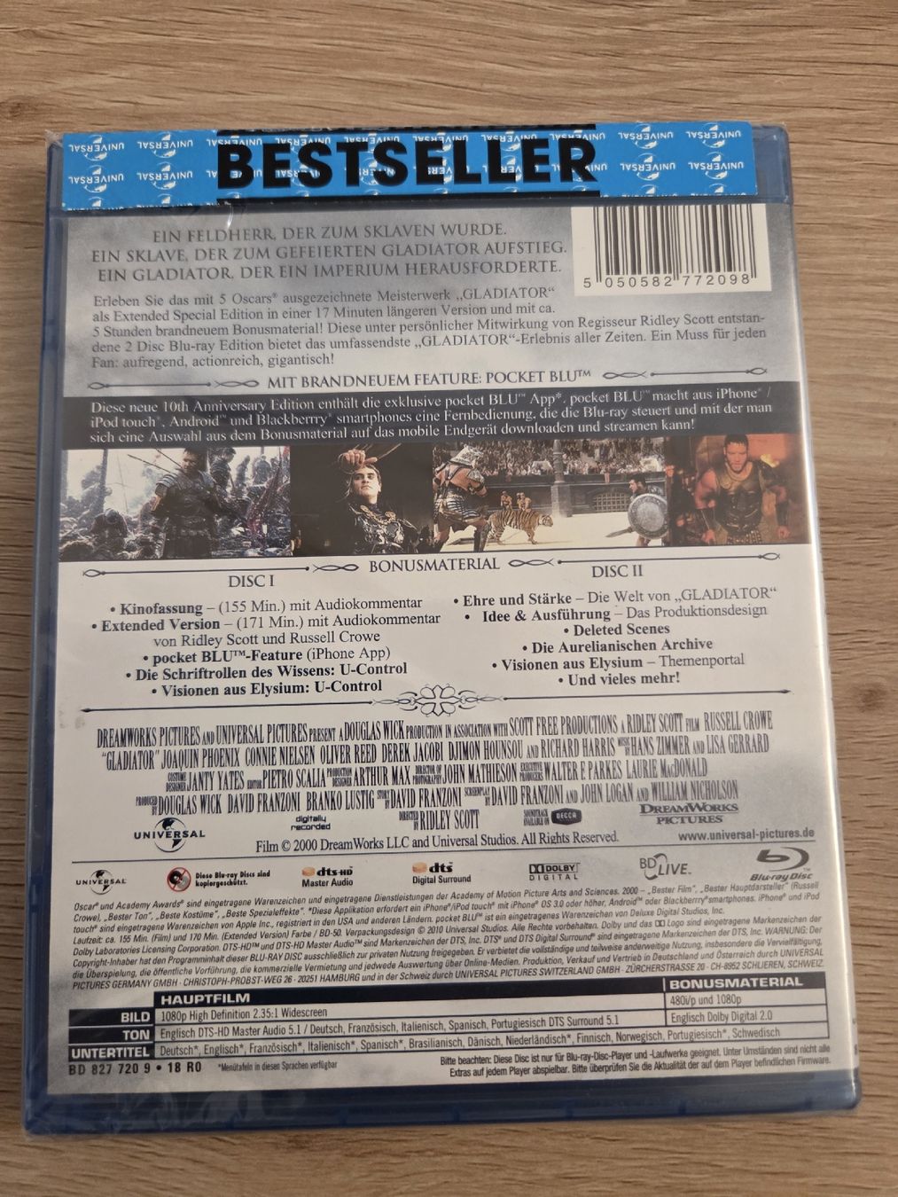 Tous les DVDs: Gladiator  – Neuf avec emballage d'origine à Tramelan par mic_5lzm 1