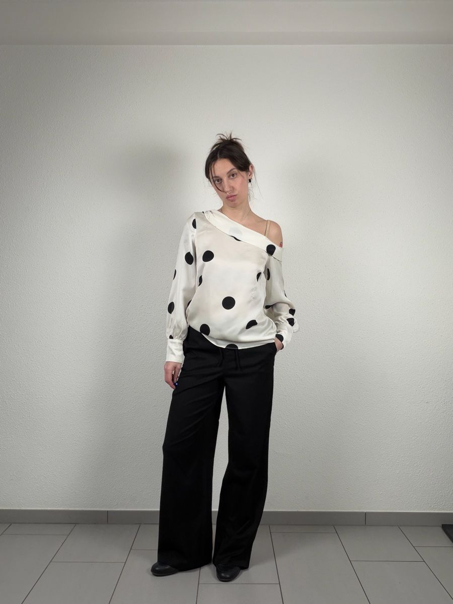 Camicette: River Island polka dot Blouse Size 12 – Usato da Knonau venduto da Grapesvintage 3