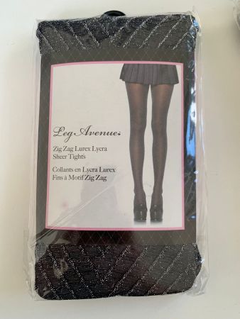 Collants Leg Avenue neufs, motif zigzag lurex - Soirée ✨ ...