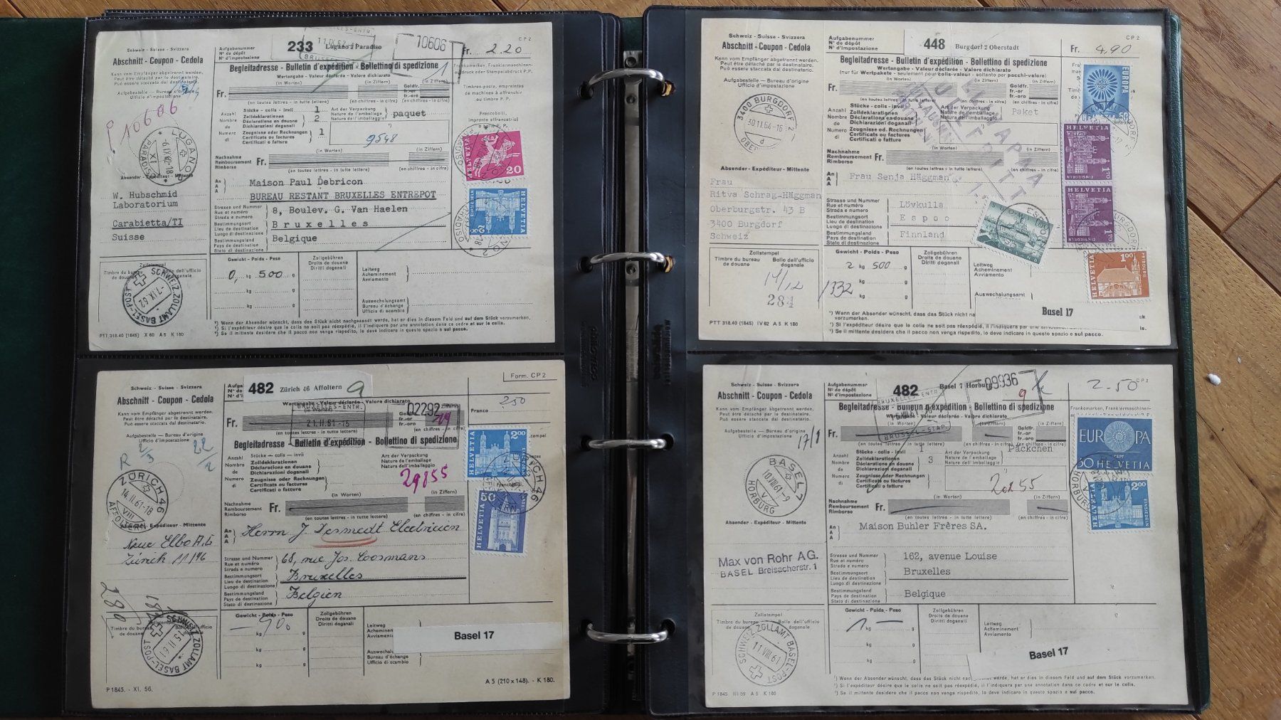 Album: Sammlung Postbelege, Frachtbriefe, Briefumschläge – Usato da Baar venduto da Cooltango 5