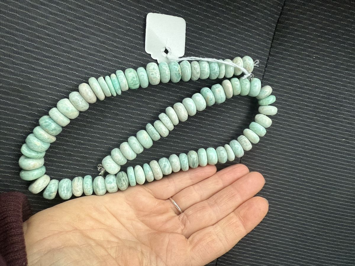 Catenine: Schöne Amazonit Kette NEU – Nuovo e nell'imballaggio originale da Basel venduto da Chili007 7