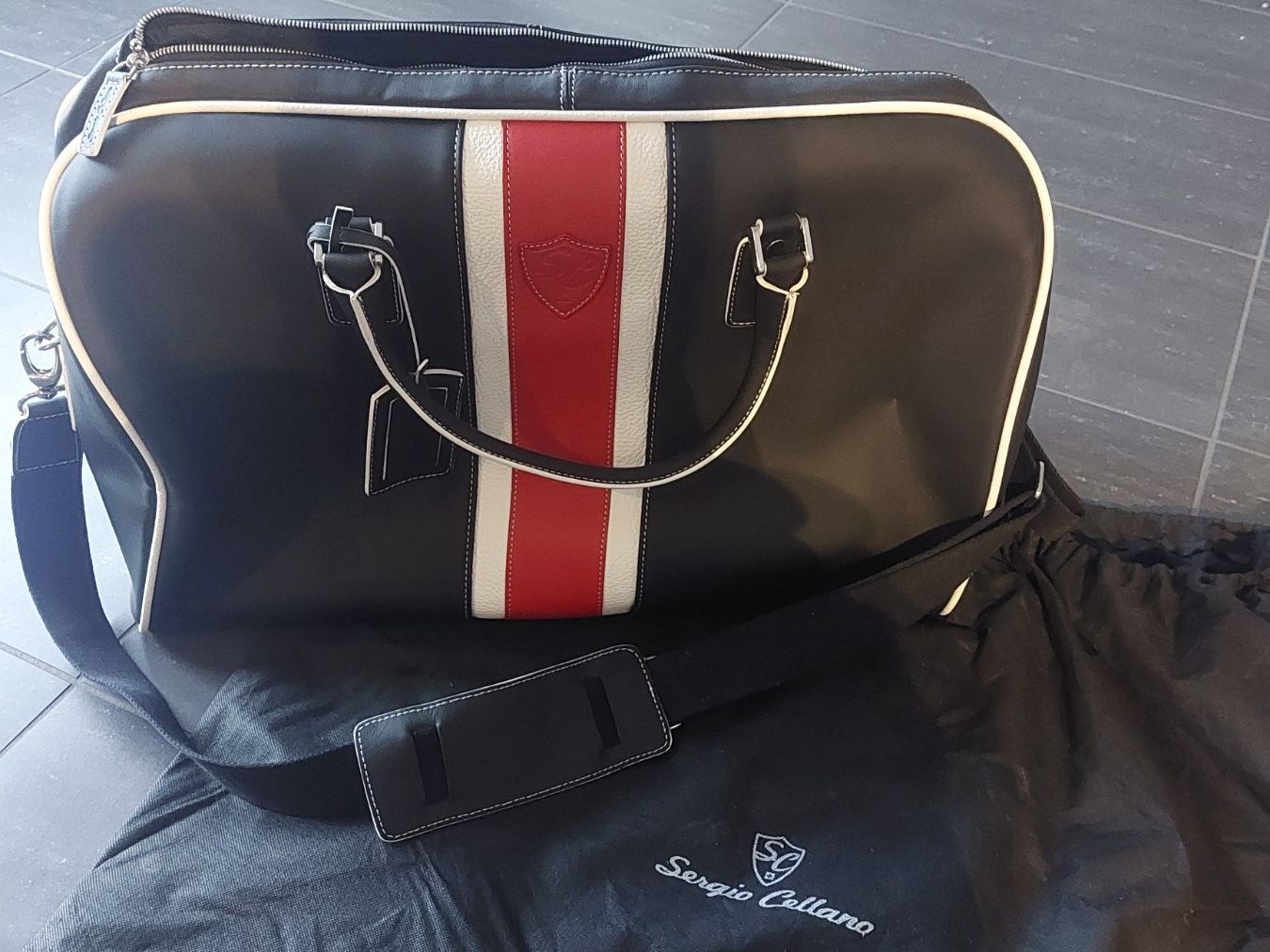 Borse: Sergio Cellano Reisetasche – Nuovo e nell'imballaggio originale da Siebnen venduto da LastChanc2