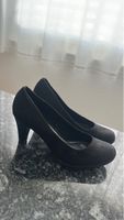 Elegante, schwarze Wildleder Pumps, Grösse 38 - Top Zustand!