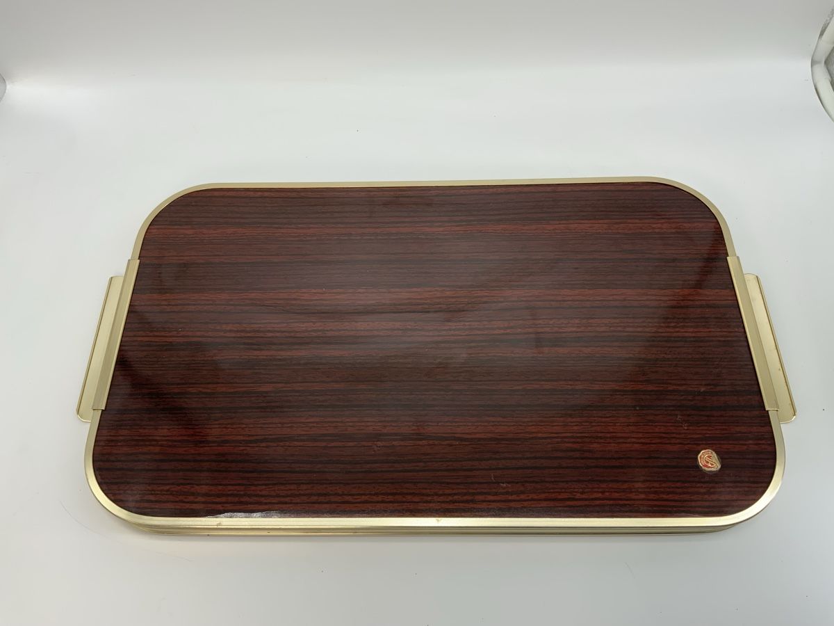Piatti di portata: Retro Serviertablett, Holzoptik MB Made in Italy – Usato da Erlach venduto da silvia3235 4