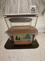 4 brand new glass container from coop