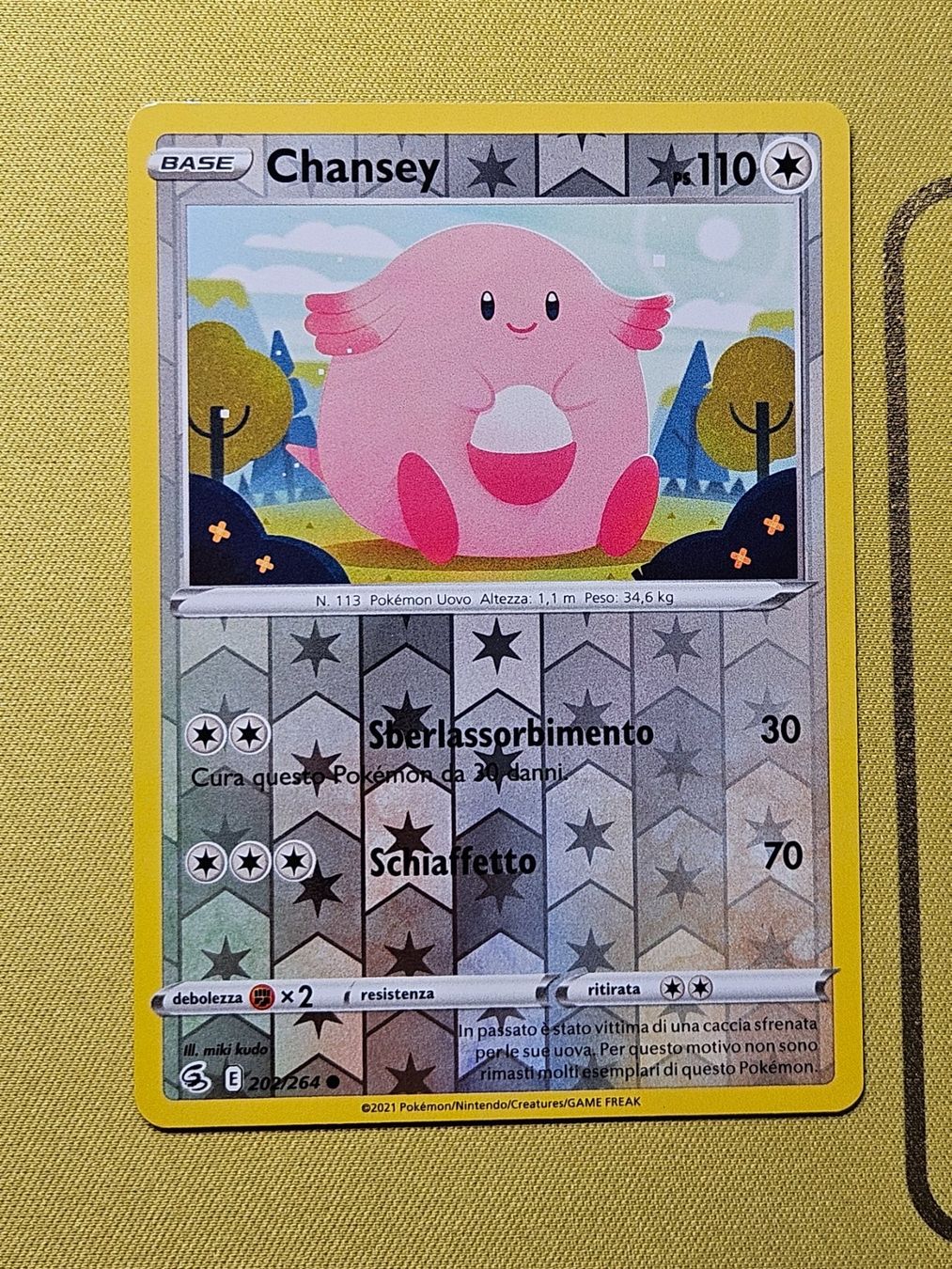 Pokémon Carte collezionabili: Fusion Strike - Chansey 202/264 – Usato da Bellinzona venduto da Pokemarco