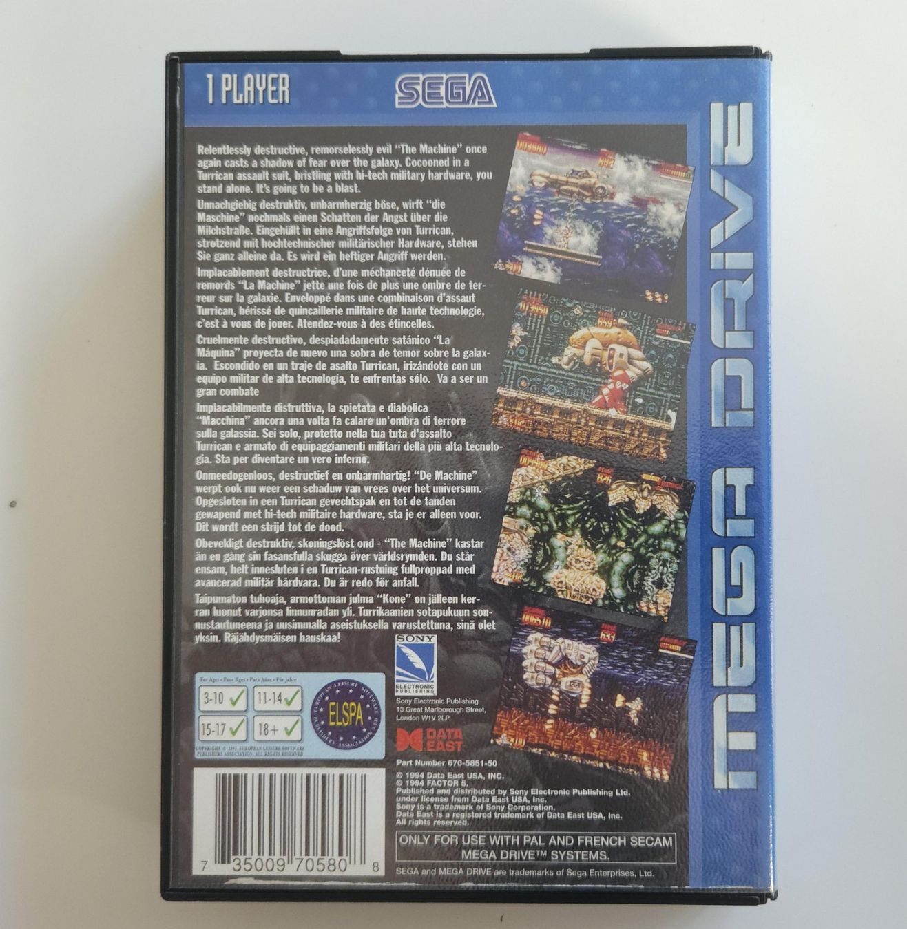Sega Spiele: Mega Turrican - Mega Drive – Gebraucht aus Autigny von zel_gvl5 1