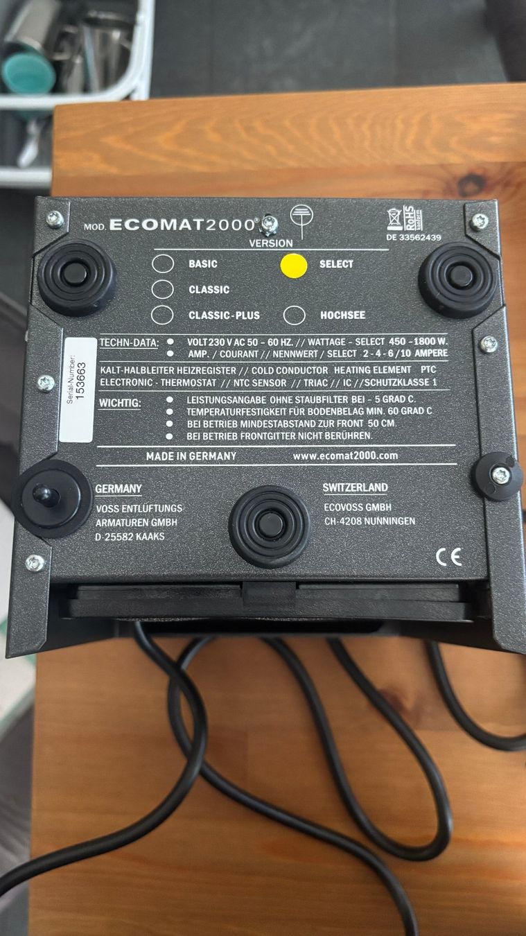 Ecomat2000 Radiatori: Ecomat 2000 Select – Usato da Bern venduto da sabaidi 1