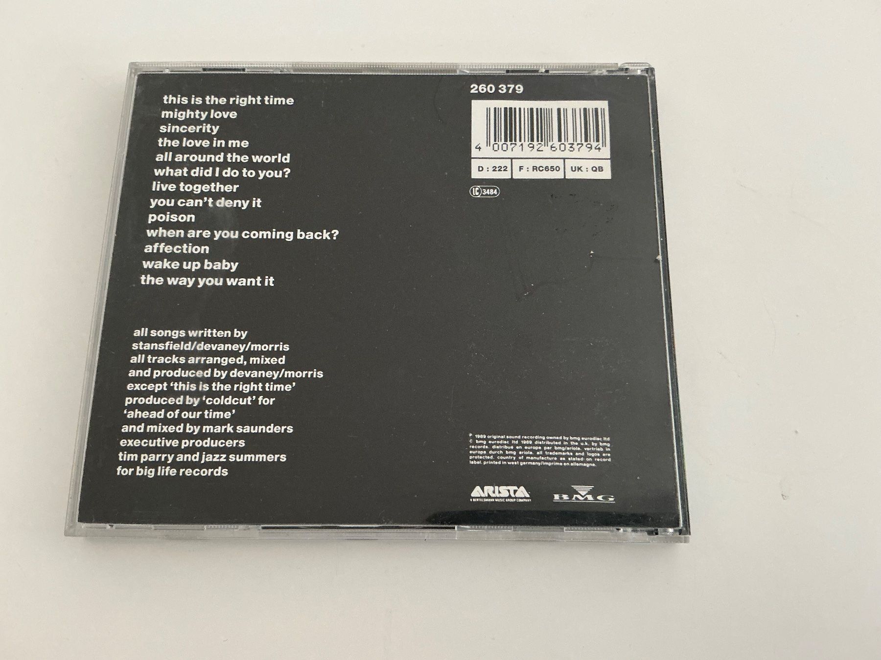 CD: Lisa Stansfield/ Affection / 1989 – Usato da Dübendorf venduto da Troll_88 1