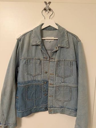 Maison Margiela SS18 Reconstructed Blue Denim Jacke