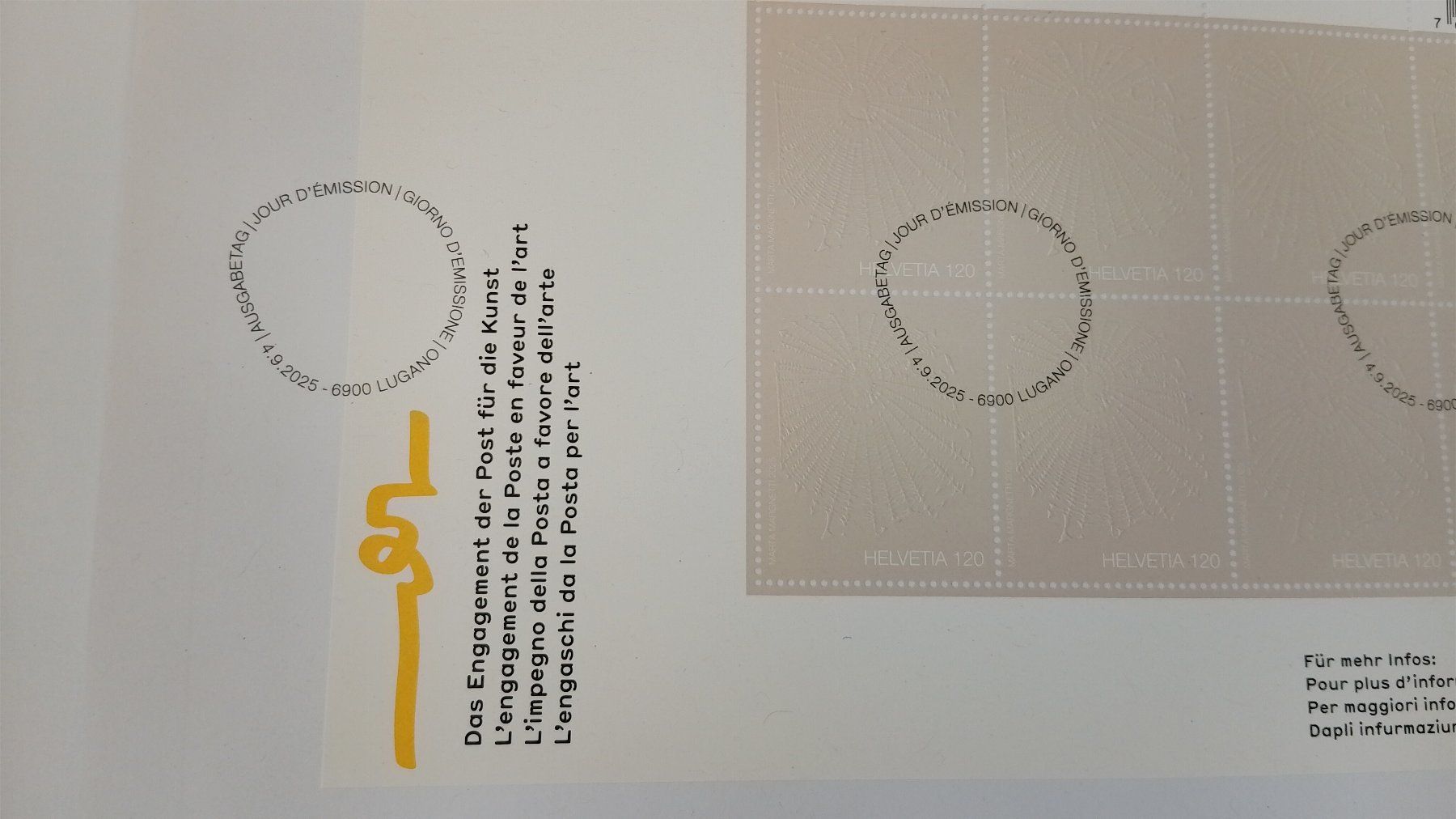 Tutti i francobolli: fdc kleinbogen "le invisibili" (kunstengagement der post) – Nuovo (secondo la descrizione) da Zürich venduto da var_gmw9 3