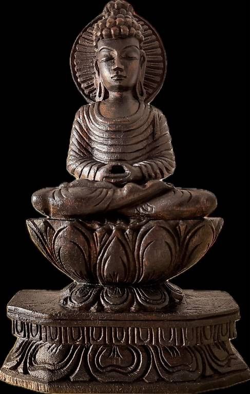 Figuren: Buddha scolpito nel legno – Gebraucht aus Caslano von bri_5jft
