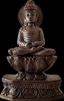 Buddha scolpito nel legno