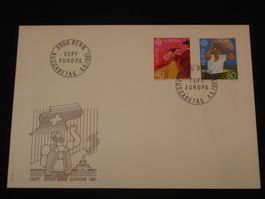 Werbemarken Europa FDC 1981 Nr. 654-655