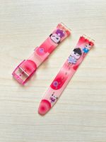 Swatch Armband - Pink mit Figuren - Seltenes Sammlerstück!