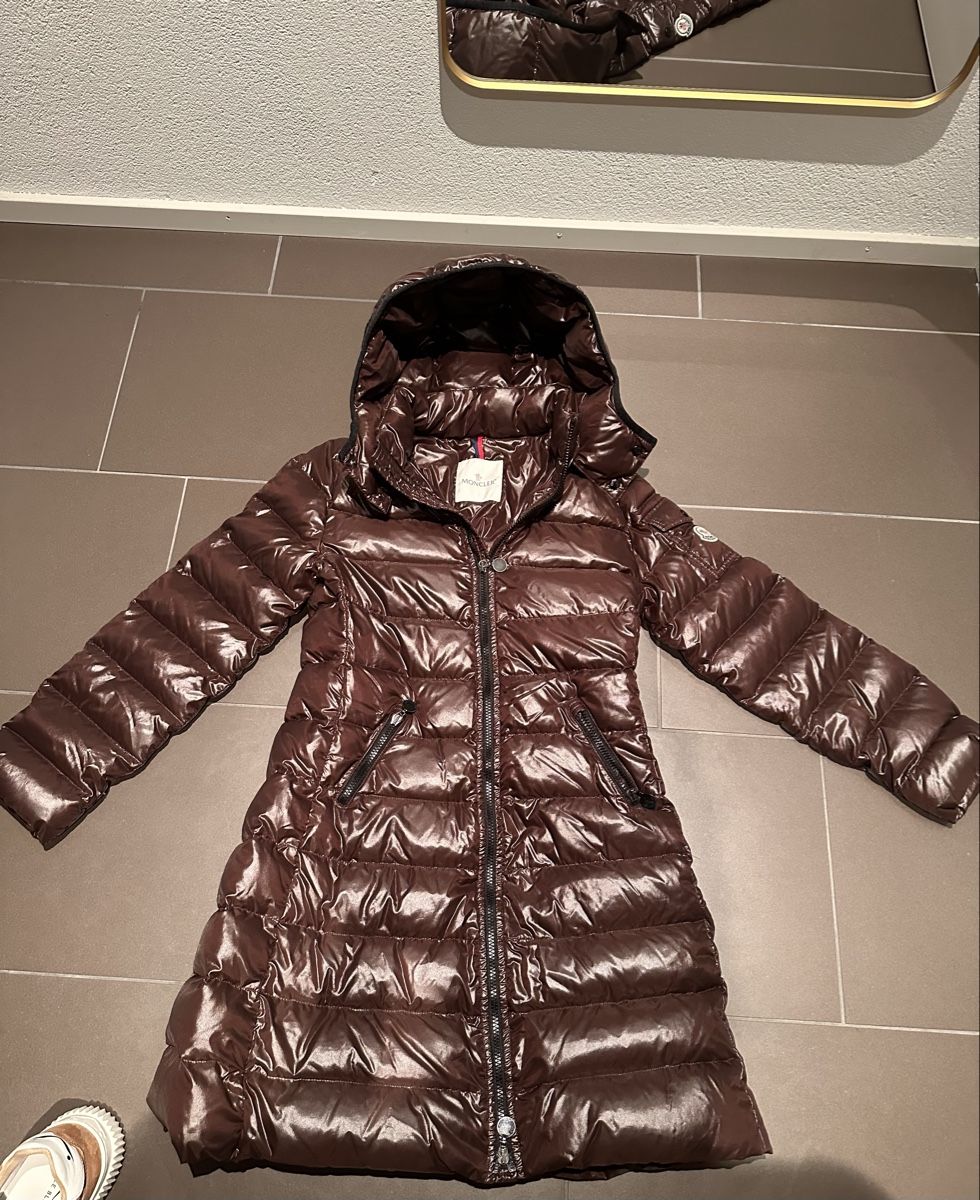 Moncler Cappotti: Moncler Daunenmantel Gr. 152, Braun – Usato da Zürich venduto da lu0_df5p