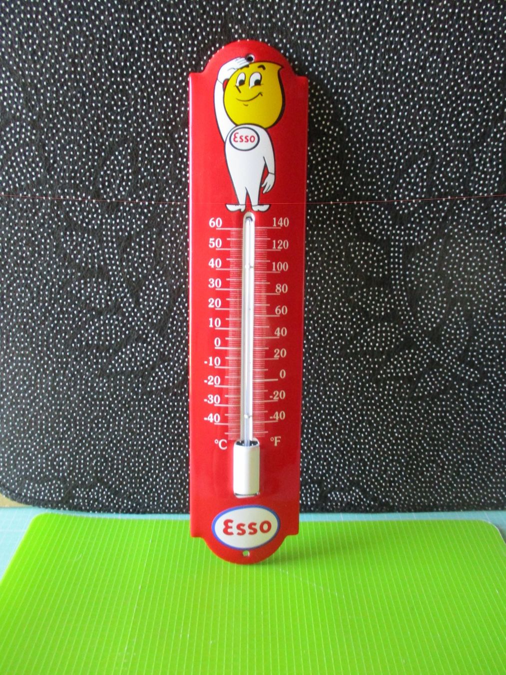 Esso Insegne: Esso Thermometer Emailschild ca. 30x6cm Repro – Usato da Ottikon Gossau ZH venduto da hokuspokus 5