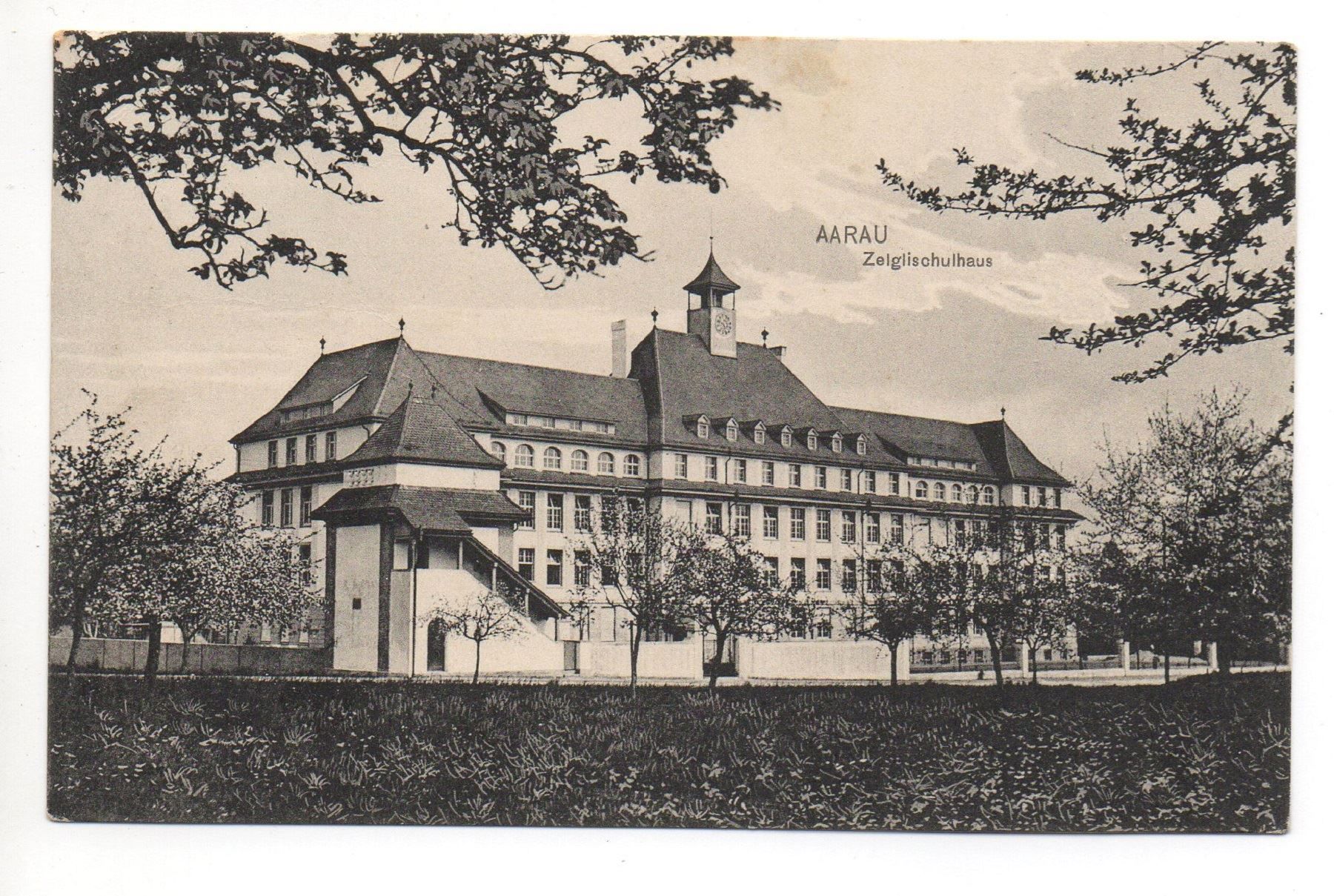 Cartoline postali: AARAU Zelglischulhaus – Usato da Jona venduto da philajona