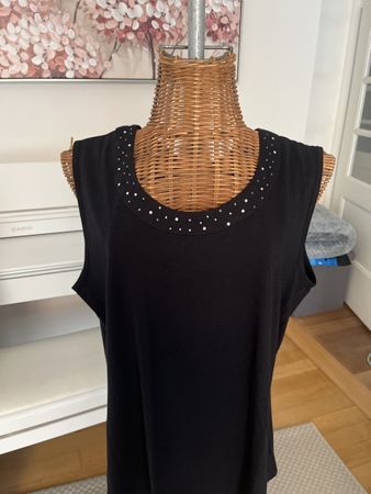 Top mit Strass BAUMWOLLE/Modal, 44