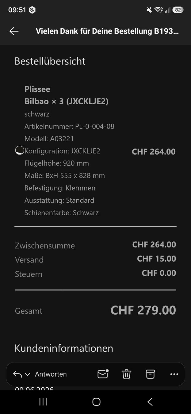 Vorhänge: 3x schwarze Plissees – Neu (gemäss Beschreibung) aus Saland von Noemit20 2