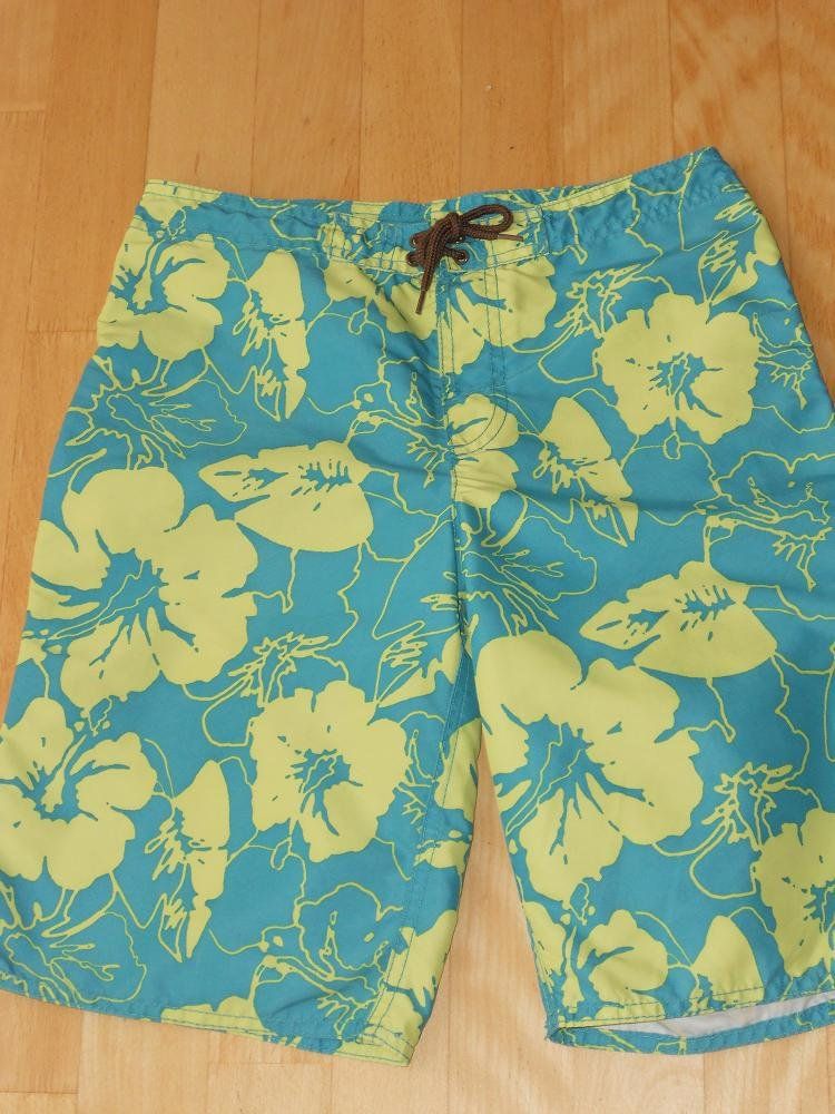 H&M Costumi da bagno: Neuw. Bade-Bermudas türkis-hellgelb mit Blumenmuster – Nuovo (secondo la descrizione) da Uznach venduto da Laeuffer