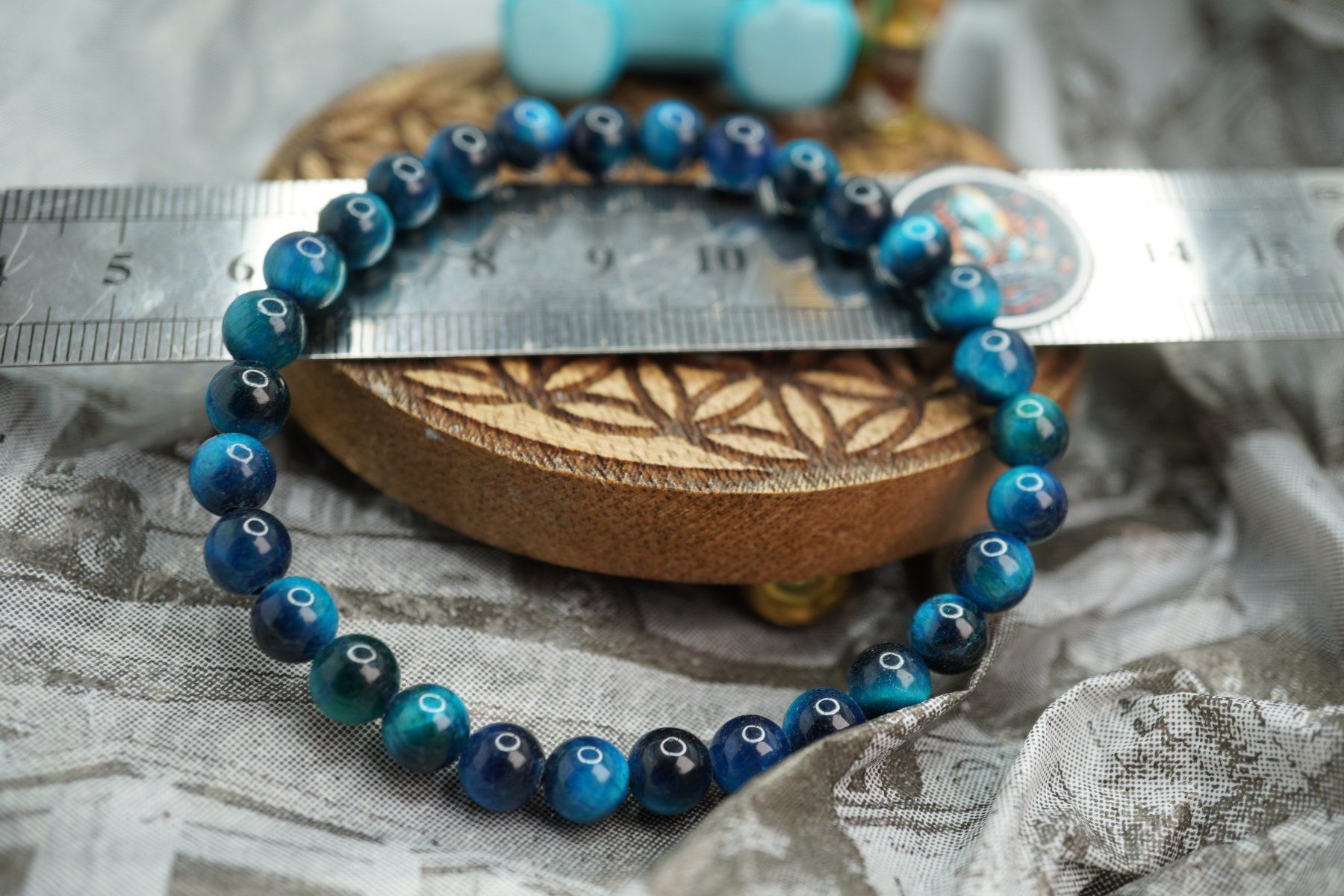 Minerali & Pietre curative: Tigerauge Blau  6mm    Armband      elastisches   Ab 1.- – Nuovo e nell'imballaggio originale da Eschenbach SG venduto da topstone 4