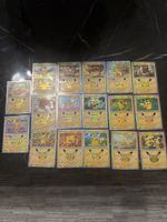 Pokemon Sammelkarten Pikachu Set 17 Karten sehr gut