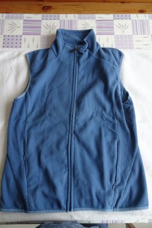 Faserpelz Gilet blau Gr. XL