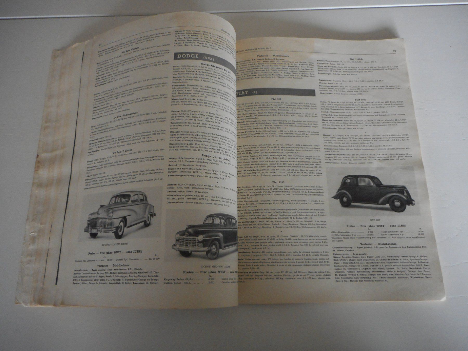 Libri: Automobil Revue 1947 Orginal – Usato da Cham venduto da Paniniworld 6