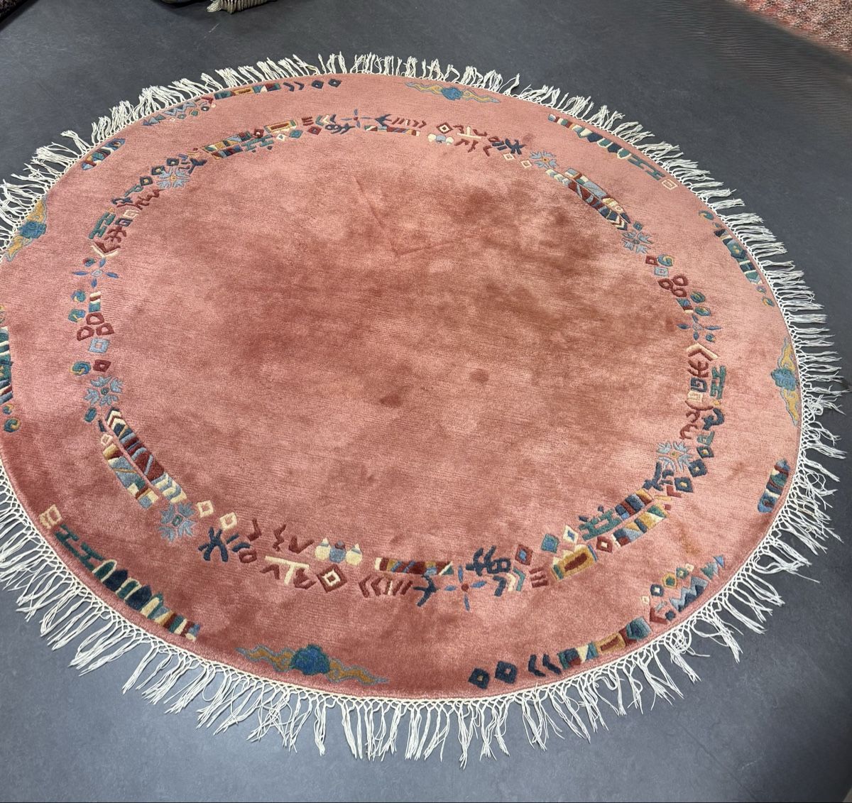 Teppiche: Runder Nepal, Durchmesser 210 cm – Gebraucht aus Liestal von nani054