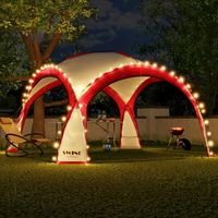 LED Event Pavillon 3,60 m Rot