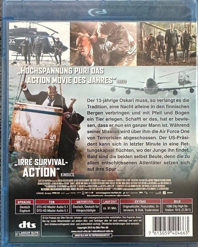 Tutti i DVDs: Big Game Blu-ray, Action mit Samuel L. Jackson – Usato da Beringen venduto da Mantafisch1 1