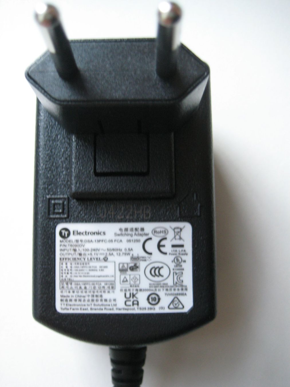 Unità & Adattatore: Netzteil TT Electronics DSA-13PFC-05 FCA 5.1V 2.5A Raspberry – Usato da Jona venduto da Downsmoger 2