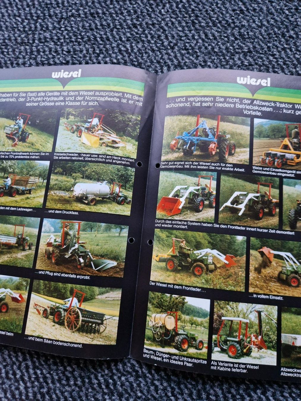 Schilter Trattori: Original Prospekt Schilter Wiesel Traktor – Usato da Dürnten venduto da Bachtel84 1