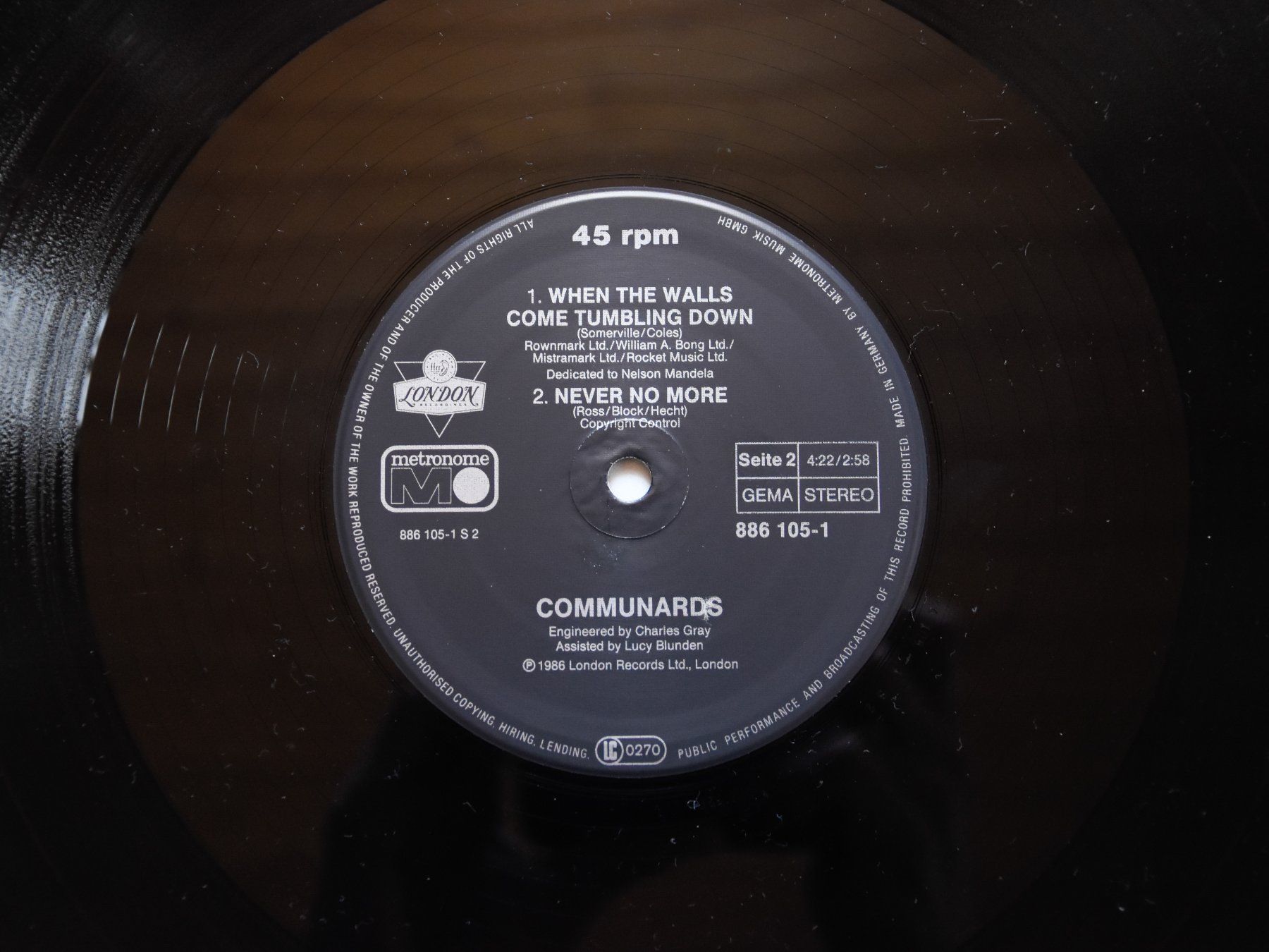 Dischi in vinile: The Communards - So Cold The Night (Maxi Single) – Usato da Belmont-sur-Yverdon venduto da ag97 3