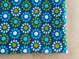Stoff Baumwolle  50 x 129 cm Blumen