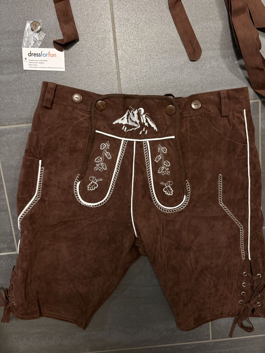 Hosen: Braune Lederhosen L – Neu (gemäss Beschreibung) aus Rümlang von svent 1