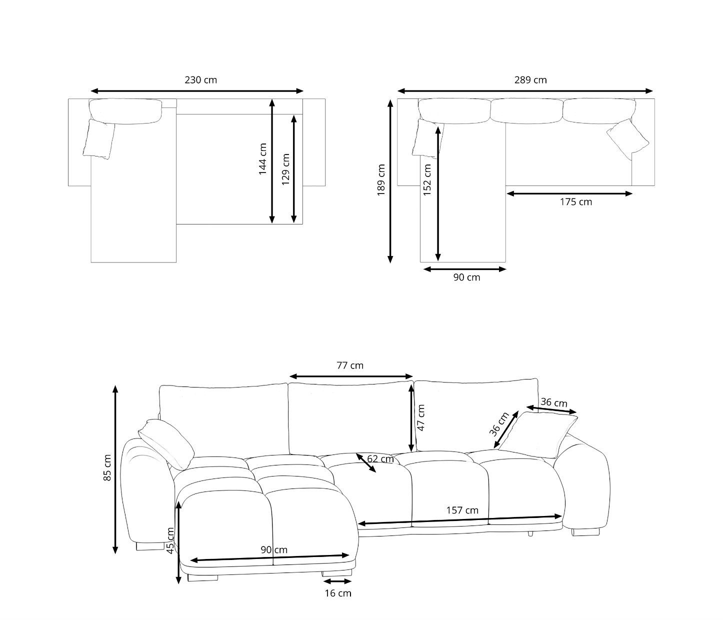 Sofas: Ecksofa Schlaffunktion TRAVIS links beige - Gratis Versand – Neuf avec emballage d'origine à Kleinwangen par Maluwa_GmbH 9