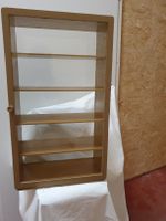 Vintage Vitrinenschrank, Holz, Glas, 5 Fächer, Top!