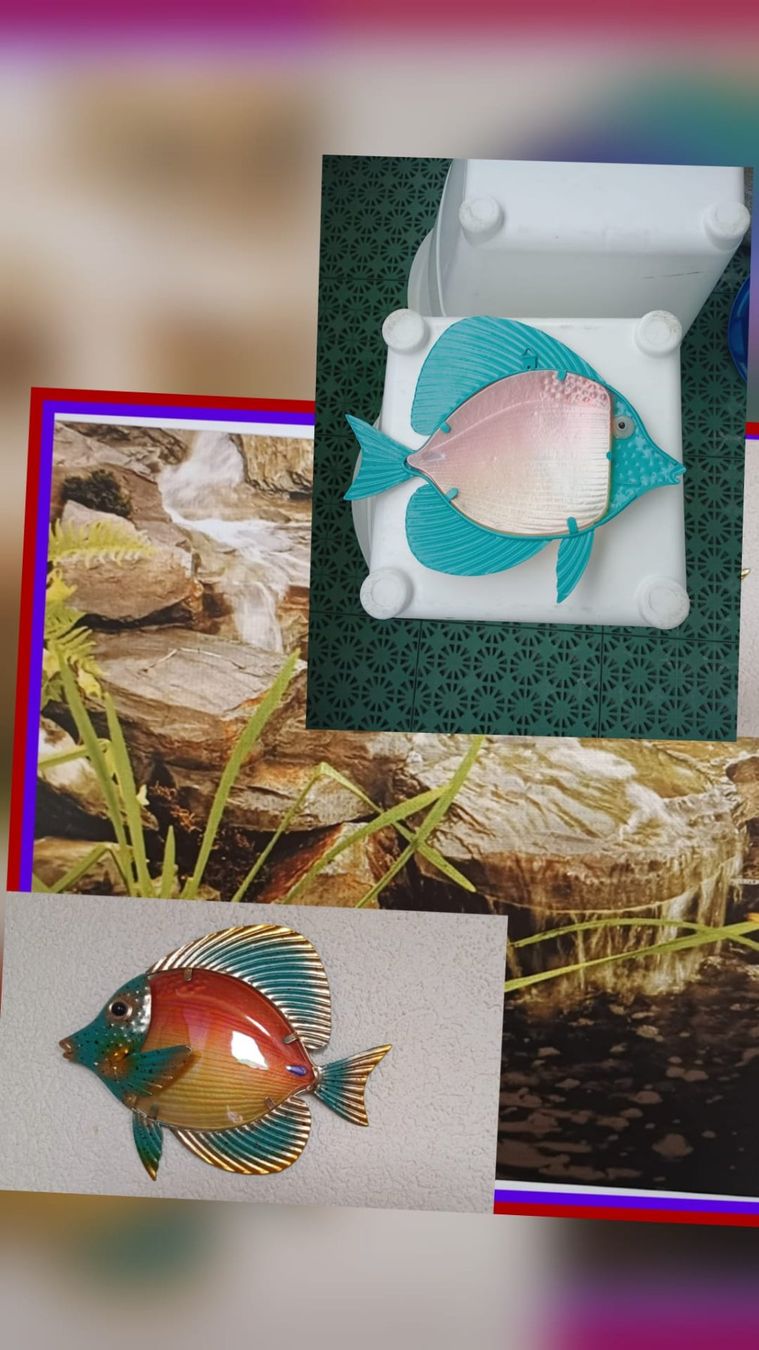 Tutte le decorazioni: Poisson décoratif en métal  (3D) – Nuovo (secondo la descrizione) da Payerne venduto da jea_m6nb