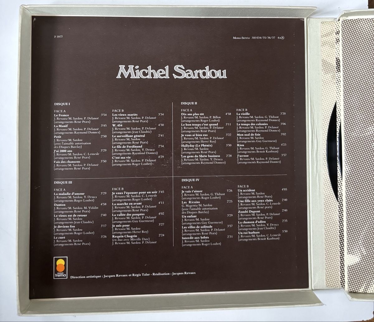 Dischi in vinile: Michel Sardou - Sardou Box Set EX/EX – Usato da Neuchâtel venduto da Deivid2 1