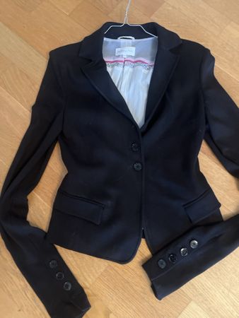 Patrizia Pepe Black Jersey Blazer - 38 (44IT)