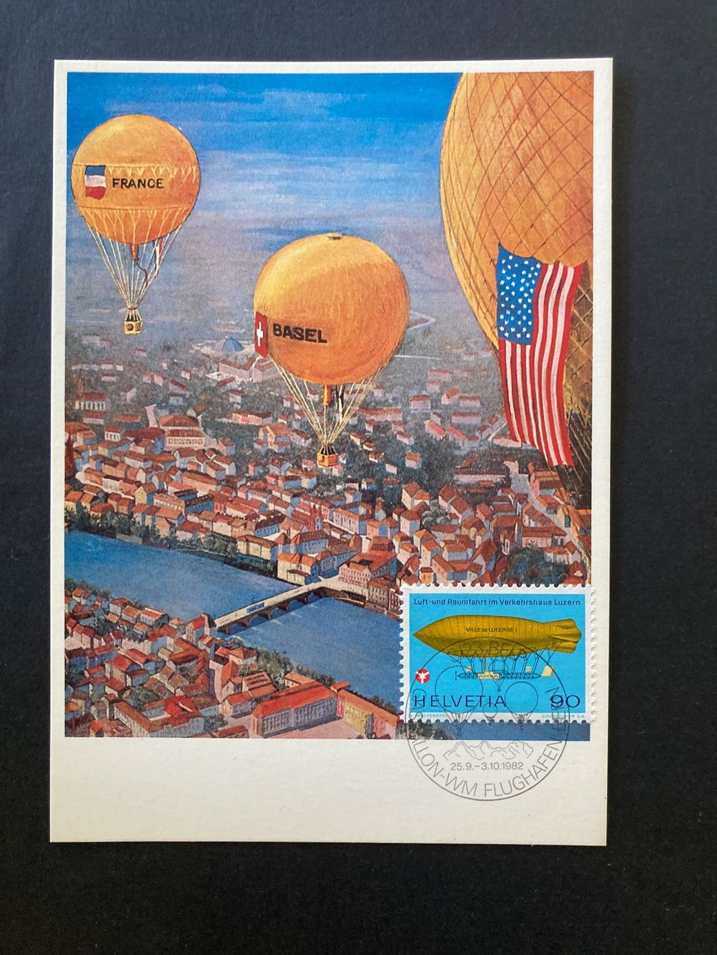 Tutti i francobolli: Helvetioa, Maximumkarten, Flugpostplakate – Usato da Domat/Ems venduto da Lareina2015 5